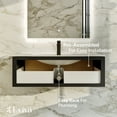 thumbnail image 6 of Eviva Nets 32 Inch Natural Oak and Black Wall Mount Modern Bathroom Vanity, 6 of 7