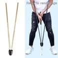 thumbnail image 3 of Golf Putting Training Ajustable Alineación Alineación Putter Entrenador Gesto Asistencia para Adultos Práctica Universal Hitting Oro Macarena Golf putting entrenamiento ayuda, 3 of 8