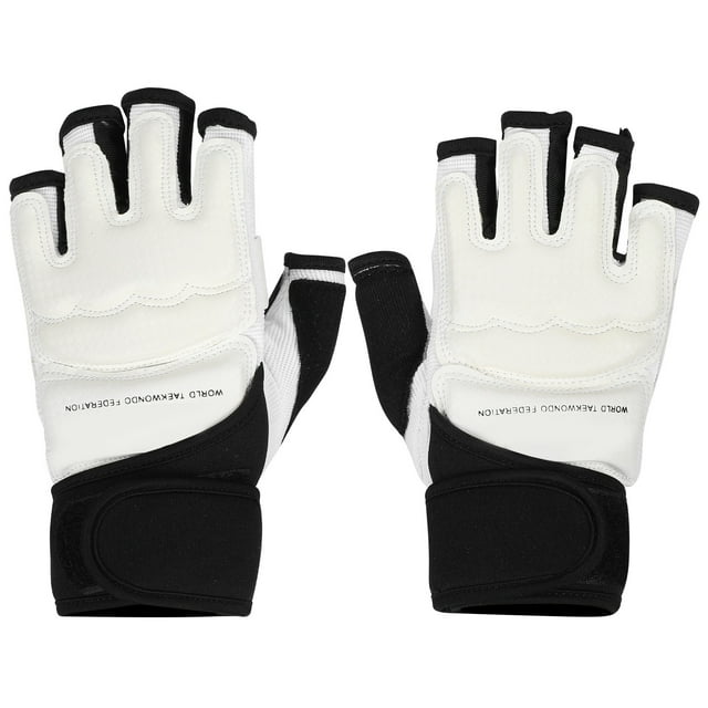 Guantes de Taekwondo Jadeshay 2 Piezas para Adultos y Niños Color Blanco y Negro