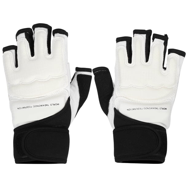 Guantes de Taekwondo Jadeshay 2 Piezas para Adultos y Niños Color Blanco y Negro