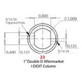 thumbnail image 4 of Sweet Mfg U-Joint, 1 In DD, 3/4 Round, IDIDIT/Flaming River Column, 4 of 5