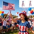 thumbnail image 2 of PEIBang Patriotic Streamer Wand,4th of July Star Fairy Wand,Independence Day Star Pick for Memorial Day Patriotic Party Supplies, 2 of 6