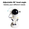 thumbnail image 4 of Mistaha Starlight Projection Lamp with Moon Design - Astronaut Sitting on Moon Ball, Remote Control LED Light Projector, White Color, Ideal for Bedroom Decor, 5W Laser, 532nm Wavelength, 100-240V, 4 of 6