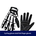 thumbnail image 4 of Moto Resistentes Al Desgaste Guantes De Dedo Largo Guantes De Hueso Calavera De Dedo Completo Cálido Para Esquiar Montar Escalada Kearding OD010504-02, 4 of 7