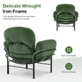 thumbnail image 3 of MCombo Modern Accent Chair with Ottoman, Living Room Chairs with Removable and Washable Cushion, Chenille Upholstered Leisure Sofa Chair for Bedroom Office 4071, 3 of 9