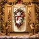 thumbnail image 4 of Cubierta de puerta de poliéster, decoración navideña, cubierta de puerta navideña de 35 x 71 pulgadas, tela navideña para colgar en la puerta, cortina con estampado de muñeco de nieve, decoración navi, 4 of 6