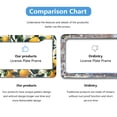 thumbnail image 4 of Lemon with Green Leaves License Plate Frames for Women Men Car Plate Holder Cover Metal Tag Aluminum Car Accessories Front Rear Plate Decor, 4 of 6