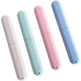 thumbnail image 1 of 4pcs Portable Travel Plastic Toothbrush Storage Box, 1 of 1