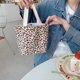 thumbnail image 1 of Bolsa de tela portátil vintage de pana, bolsa de almuerzo artística para estudiantes, bolsa de almuerzo para mujeres que viajan diariamente, 1 of 6