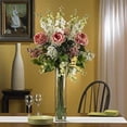 thumbnail image 2 of Nearly Natural Rose Delphinium and Lilac Artificial Flower Arrangement in Pink, 2 of 2