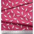 thumbnail image 3 of Soimoi Viscose Chiffon Fabric Floral & Cat Animal Decor Fabric Printed Yard 42 Inch Wide, 3 of 3
