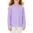 thumbnail image 2 of Girls Long Sleeve Shirts Kids Clothes Tops Undershirts Athletic T-shirt for Girl 3-11 Years, 2 of 6