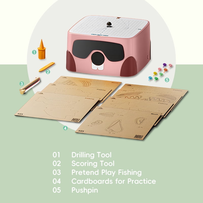 BeaverBot C1 DIY Cardboard Cutter Safe Cardboard Construction Tool Kit Educational Craft Toy For Children Creativity Gift
