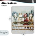 thumbnail image 4 of Stupell Industries Farmhouse Christmas Horses with Holly Wreaths Canvas Art, 16 x 20, by The Prints Vibe, 4 of 8