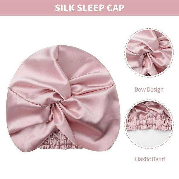 Mulberry Silk Night Cap Pure Silk Bonnet For Sleeping Women Men