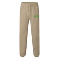 thumbnail image 4 of Zszcpp Work Pants Men Letter Print Solid Pockrt Daily Life Sports Long Running Cool Trousers Casual Trouser, 4 of 4