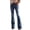 Blue06, variant on Jean Shorts Mid Rise Comfort Waist Flare Jeans, Slim Fit Bootcut Denim Pants, Stretch Bell Bottom Trousers with Pockets Running Shorts for Women