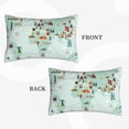 thumbnail image 2 of Rateoe World Travel Map Pattern Pillow Covers with Invisible Zipper(Pillows are not Included) Standard Pillowcases-16"x24", 2 of 6