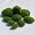 thumbnail image 5 of Juego de 30 piedras decorativas de musgo artificial en 3 tamaños, bolas de musgo verdes, 5 of 5