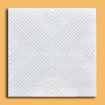 White Styrofoam Ceiling Tile Malta (Package of 8 Tiles) - same as Hidden Treasure and R34