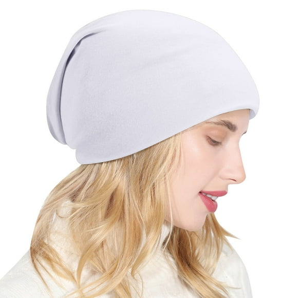 Spring Cotton Slouchy For Men Women Cotton Warm Winter Hats For Ski Bomber Hats beanies hats White