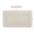 thumbnail image 2 of Home Weavers Casual Elegance Reversible Bathmat 100% Cotton Bathroom Rugs Set, Washable Rug, Extra Soft and Absorbent bath Rug, Kitchen Mat, Bath Mat Set, Non Slip Mat, 24"x40" Rectangle, Ivory Rug, 2 of 5