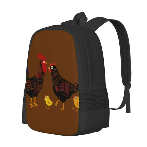 Disketp Chicken Farm Animal Mochila Minimalista de Gran Capacidad, Mochila de Viaje para Escuela, Trabajo o Uso Diario