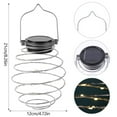 thumbnail image 3 of Vensio Solar Powered Spiral LED Hanging Lantern Waterproof Outdoor Decorative Light Warm White for Garden Patio Pathway, 3 of 10