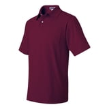 Jerzees Men's SpotShield Short Sleeve Pocket Sport Shirt - 3X Black, 50/50 Cotton-Poly, Stain-Resistant, USA Cotton