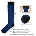 thumbnail image 3 of joogoo Dark Blue Paint Socks Women Men Knee High Sock, 3 of 8