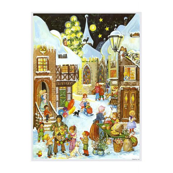 Sellmer Advent ADV746 Old Village Market Christmas Advent