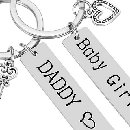 ALmi My Daughter Dad Presents Daddy Loves Daughter Keychain - Daddy