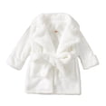 thumbnail image 3 of Esaierr Kids Baby Hooded Bathrobe for Boys Girls Soft Plush Cute Robe Pajamas Toddler Sleepwear Bathing Robes Solid Color Jammies Night-Robe for 1-7 Years, 3 of 7