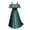 Green, variant on Kilaqueen Renaissance Costume Women Trendy Medieval Spaghetti Strap Corset Dress Vintage A-Line Bandage Maxi Dresses Halloween Witch Dress