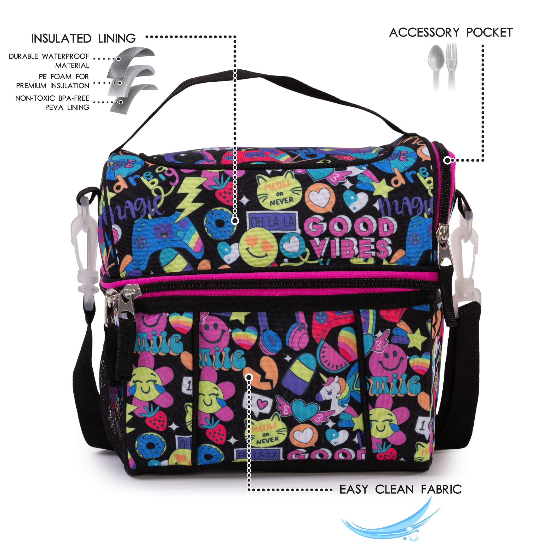 Insulated Dome Lunch Box for Kids, Insulated Lunch Bag for School