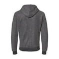 thumbnail image 2 of J. America - Flip Side Fleece Hooded Sweatshirt - 8709 - Charcoal Heather - Size: XS, 2 of 2