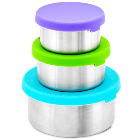 WEESPROUT 18/8 Stainless Steel Food Containers Leakproof Set of 3