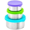 WEESPROUT 18/8 Stainless Steel Food Containers | Leakproof | Set of 3