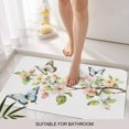 thumbnail image 6 of Floral Butterfly Doormat Outdoor Entrance 20"x31.5", Watercolor Colorful Botanical Plants Absorb Moisture Dirt Door Mats, Non-Slip Rubber Backing Floor Mats Indoor, Low-Profile Front Door Rugs, 6 of 9