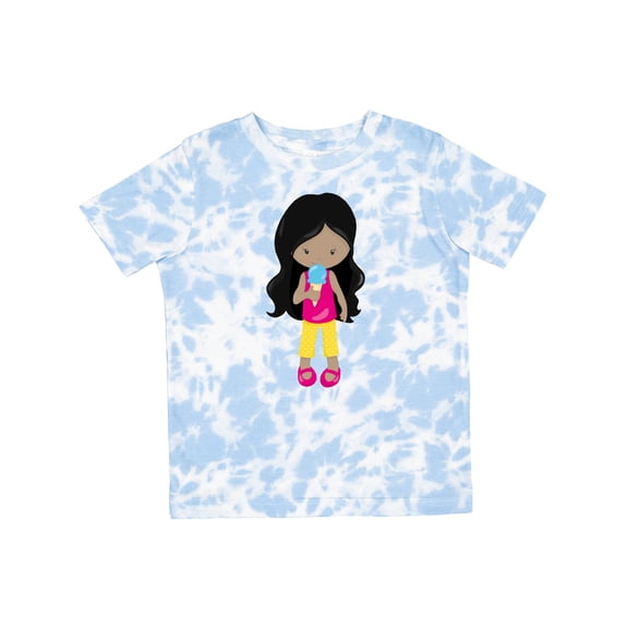 Inktastic Girl with Ice Cream, African American Girl, Dress Girls Toddler T-Shirt