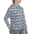 thumbnail image 6 of Lsque Police Car Pattern Casual Women's Hoodie,Hooded Sweatshirt with Kangaroo Pocket,Pullover Hoodie with Eye-catching Drawstrings-X-Large, 6 of 7