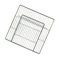 thumbnail image 1 of kurtrusly Pet Playpen Door Cage Metal Wire Indoor Fence Rabbit Puppy Expandable Panel Dense Black Grid, 1 of 9