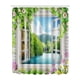 thumbnail image 1 of Cortina de ducha con estampado hermoso de 180x180cm, accesorio de cortina de baño impermeable de poliéster, 1 of 7