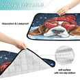 thumbnail image 4 of Qxltty Snow Basset Hound Cat litter Pads Pet Set of 2 Diaper Mats Center Anti-leakage Layer Absorbent Soft and Comfortable, 4 of 7