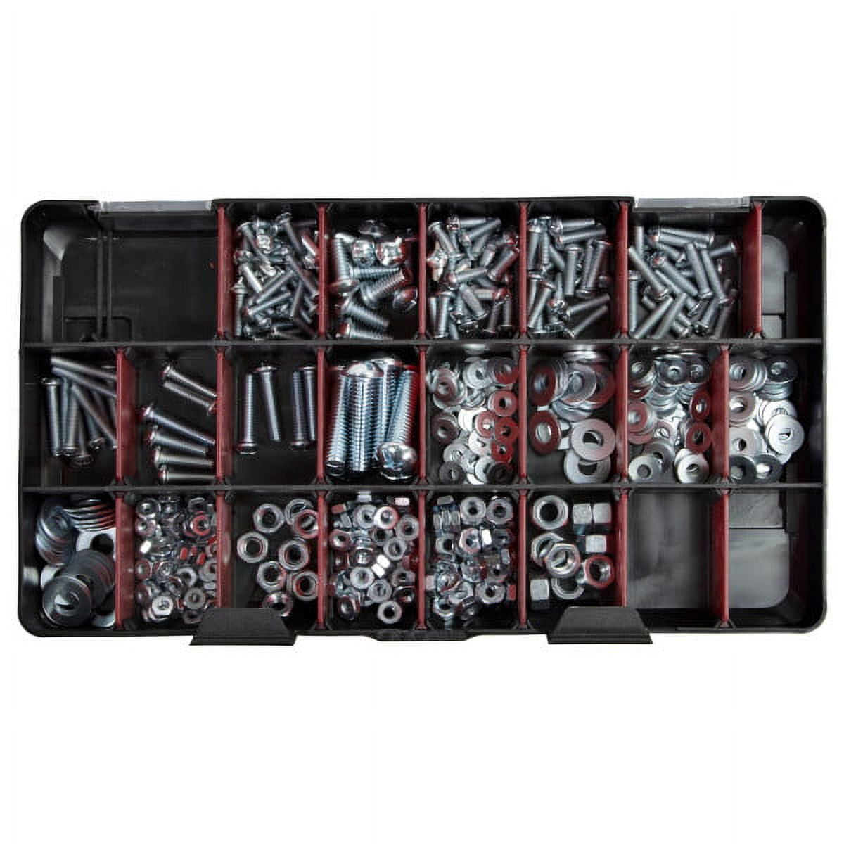 Bulldog Hardware 1,300-Piece Steel Fastener Kit with Organizer Case