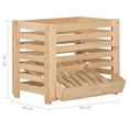 thumbnail image 4 of vidaXL Potato Box 60x40x50 cm Solid Pinewood, 4 of 5