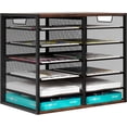 thumbnail image 1 of Compartments  Capacity Letter Tray  Adjustable Mail Organiser Storage Compartments  Stackable Document Tray  Desk Paper Tray Organiser for Office/Home/School, 1 of 5