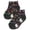 black hearts, variant on - Little Girls' Striped Ankle Sock 31852-X-Small (pink cat)