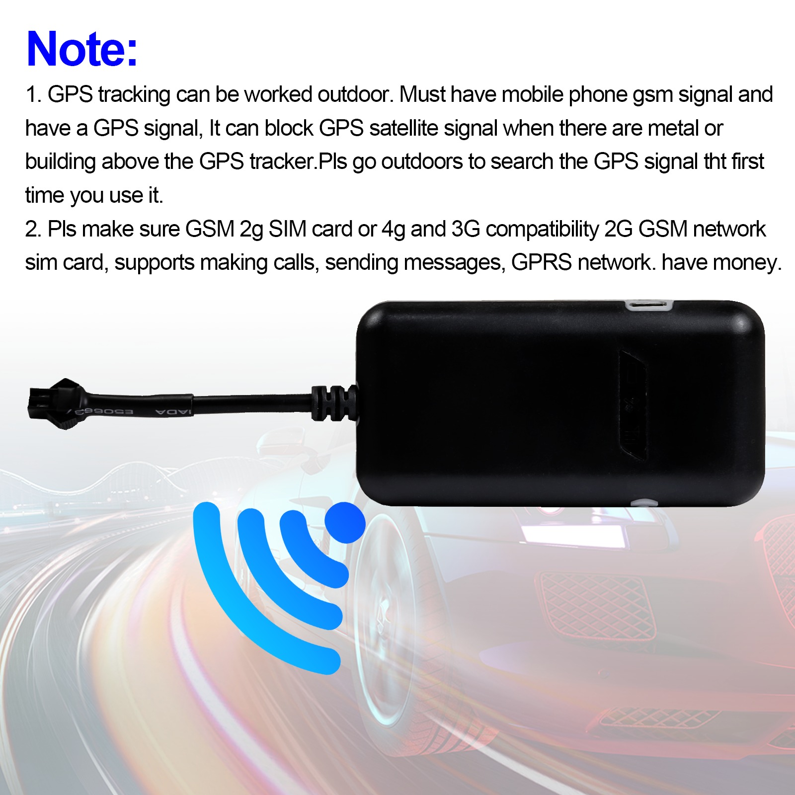 Real time GPS Tracker Tracking Locator Device GPRS GSM Anti Theft Car Motorcycle