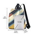 thumbnail image 3 of FORMRS Women's Travel Backpack Purse Anti-Theft Hidden Pockets Casual Shoulder Bag, Retro Colorful Stripes, 3 of 7